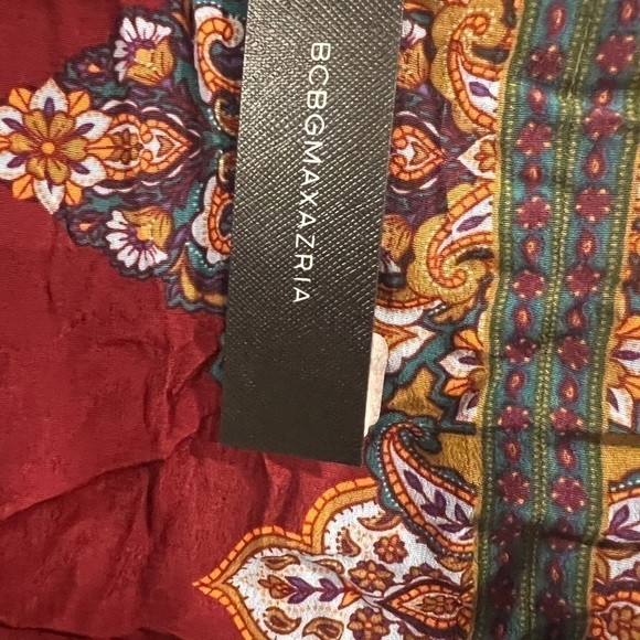 BCBGMAxazria Asymmetric Blouse Printed women’s Long-Sleeve Top size S - Picture 4 of 6